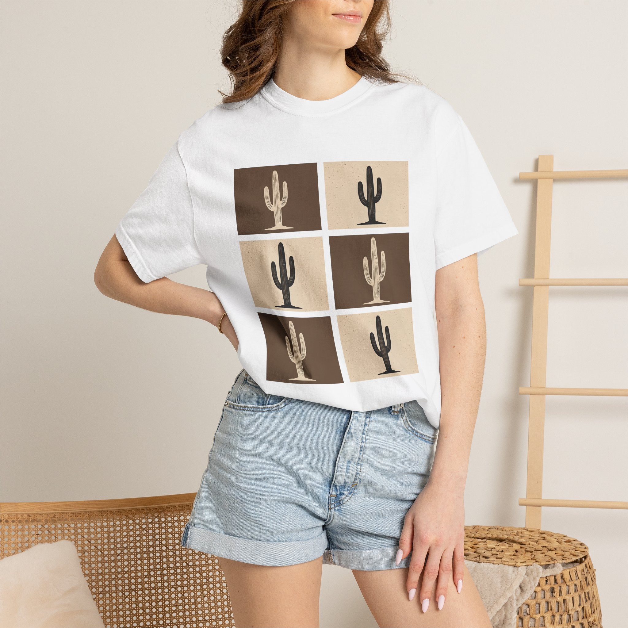 Succulent Design Shirt Cowgirl Cowboy Gift Women Hippie Tee Cactus T-Shirt Rodeo Fan Retro Tshirt Cowboy Graphic Vintage Dry Land Tshirt