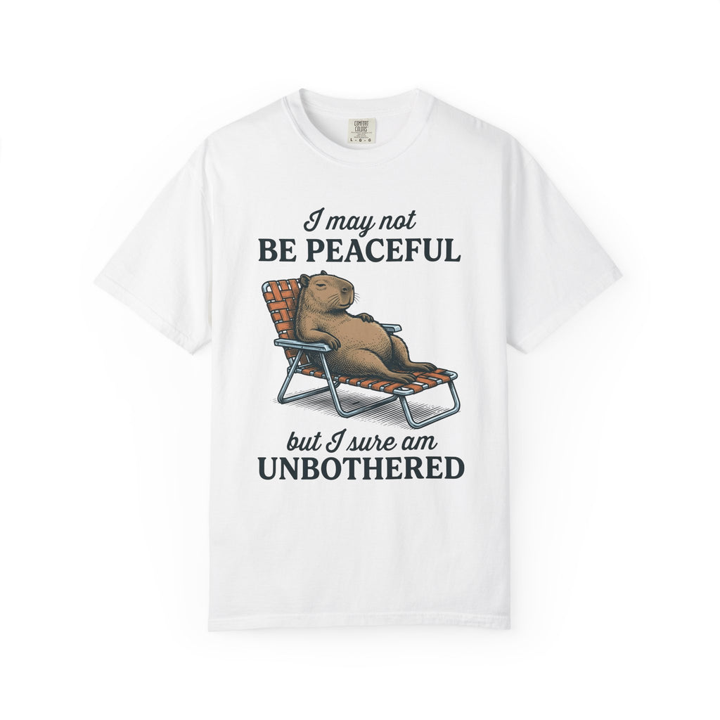 Capybara Seat Shirt Funny Pet Gift Women Retro Tee Rodent T-Shirt Humor Fan Vintage Tshirt Animal Graphic Sketch Recliner Tshirt