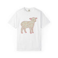 Bloom Lamb Shirt Easter Nature Gift Women Cartoon Tee Lamb T-Shirt Easter Fan Spring Tshirt Cartoon Tshirt Floral Graphic Vintage Blossom