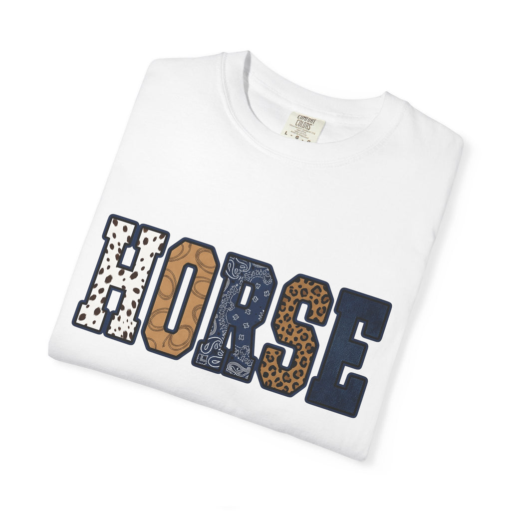 Cheetah Alphabet Shirt Cowgirl Pony Gift Women Country Tee Alphabet Cheetah T-Shirt Rodeo Fan Western Tshirt Pony Graphic Traditional