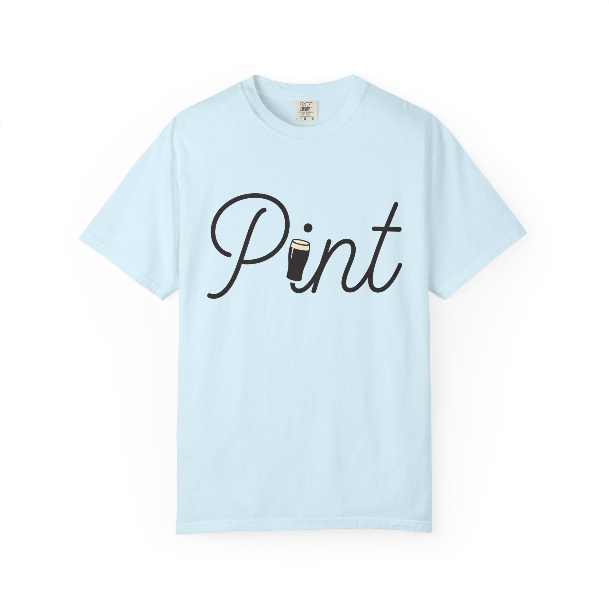 Beer Mug Shirt St Patrick's Day Booze Gift Women Flat Tee Pint Glass T-Shirt Irish Fan Beer Mug Graphic Tshirt Classic Calligraphy Tshirt