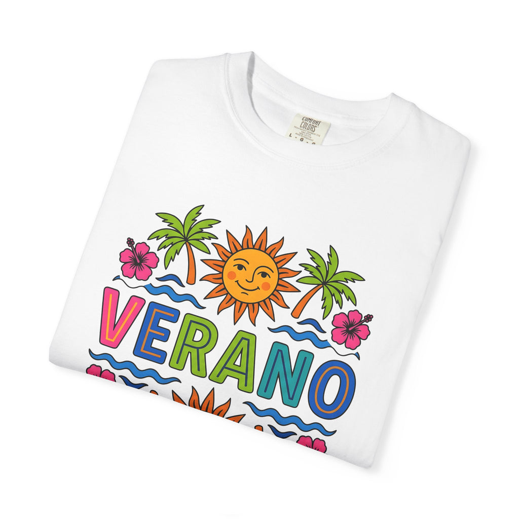 Cheerful Sun Shirt Summer Holiday Gift Women Saturated Tee Sunshine T-Shirt Summer Fan Vibrant Tshirt Vacation Graphic Classic Tropical Tree