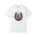 Horse Shoe Floral Shirt Cowgirl Ranch Gift Women Folk Tee Horseshoe T-Shirt Cowboy Fan Horseshoe Graphic Tshirt Distressed Garden Flowers