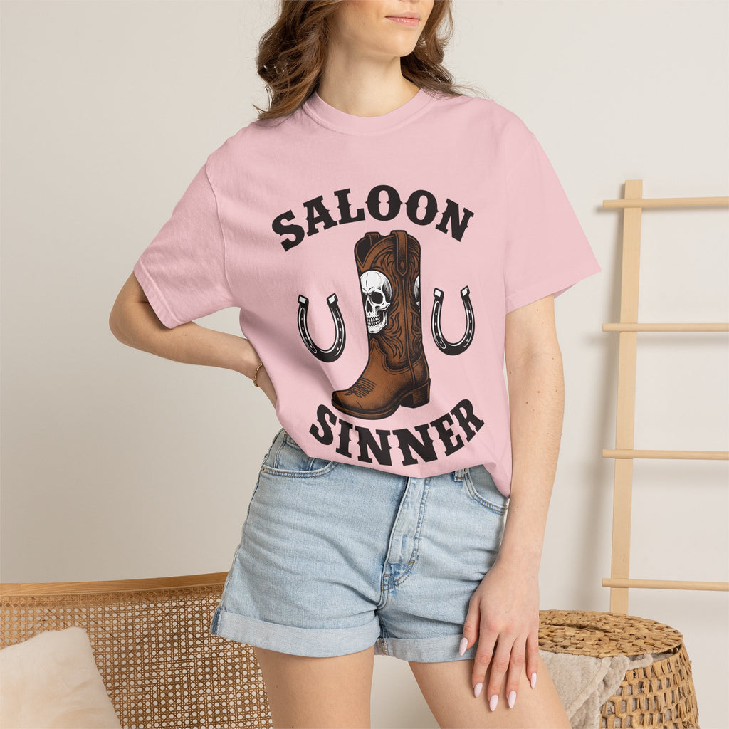Cowboy Boot Shirt Cowgirl Western Gift Women Vintage Tee Boot T-Shirt Rodeo Fan Cowboy Graphic Tshirt Retro Skull Tshirt