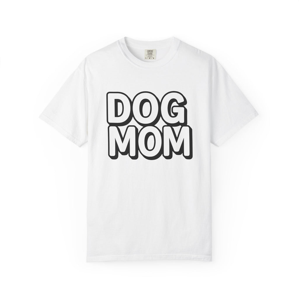 Statement Text Art Shirt Dog Mom Animals Gift Women Whimsical Tee Typography T-Shirt Dog Mom Fan Illustrative Tshirt Creature Graphic