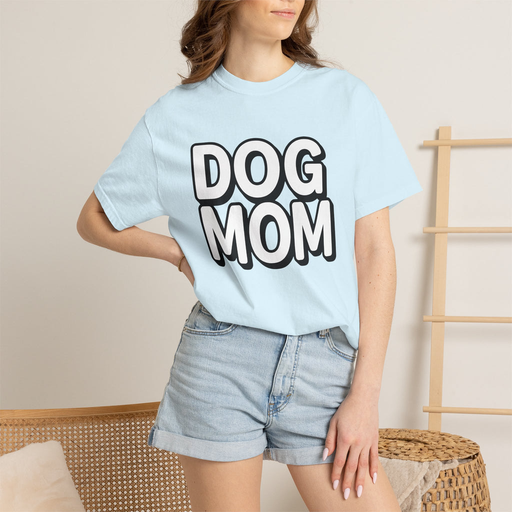 Statement Text Art Shirt Dog Mom Animals Gift Women Whimsical Tee Typography T-Shirt Dog Mom Fan Illustrative Tshirt Creature Graphic
