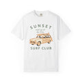 Vintage Surf Wagon Shirt Surfing Beach Gift Women Retro Tee Woody T-Shirt Surfer Enthusiast Vintage Tshirt Coastal Graphic Hand Drawn