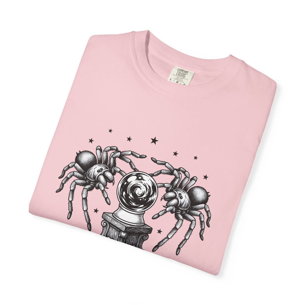 Spider Globe Shirt Gothic Sorcery Gift Women Haunted Tee Orb T-Shirt Dark Fan Spooky Tshirt Magic Graphic Classic Glimmers Tshirt