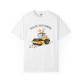 Steamroller Bunny Ears Shirt Easter Construction Gift Women Watercolor Tee Bunny Ears T-Shirt Easter Fan Watercolour Tshirt Builder Graphic