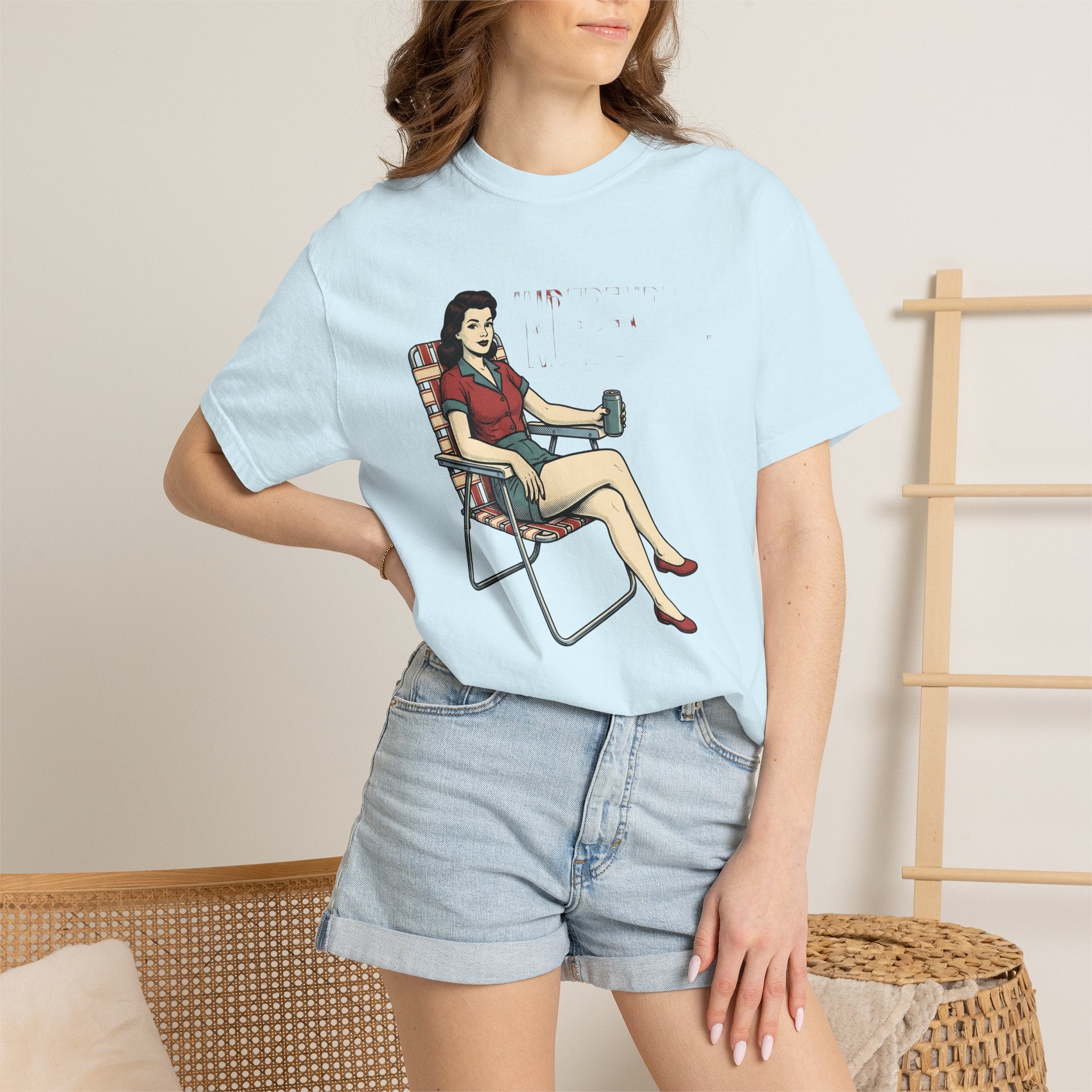 Pinup Woman Shirt 4th Of July Freedom Gift Women Throwback Tee Pinup Girl T-Shirt Independence Fan Retro Tshirt Liberty Graphic Illustrative