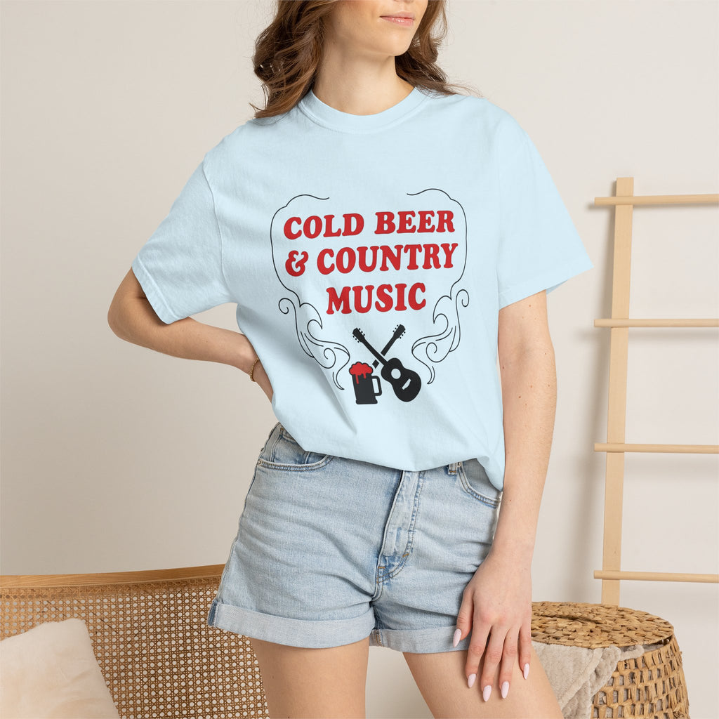 Guitar Beer Mug Shirt Cowgirl Music Gift Women Western Tee Beerstein T-Shirt Cowboy Fan Rustic Tshirt Melody Graphic Vintage Flourish Tshirt
