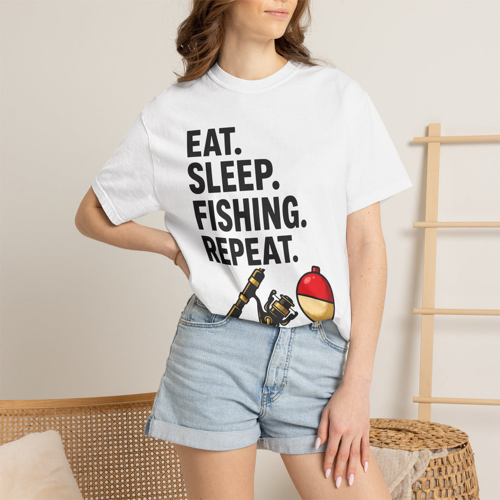 Fishing Rod Shirt Fishing Hobby Gift Women Bold Tee Fishing Pole T-Shirt Angler Fan Graphic Design Tshirt Cartoon Bobber Tshirt