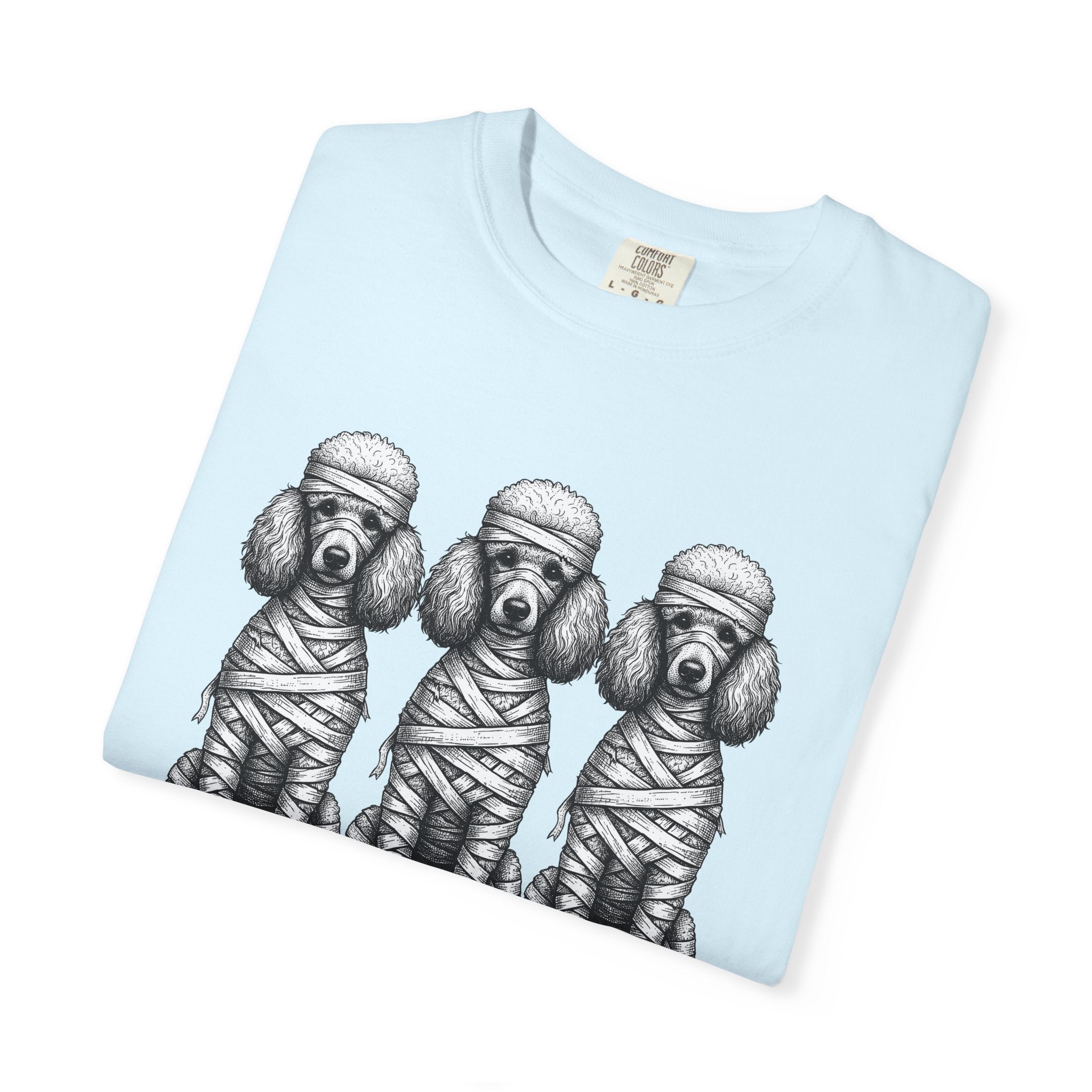 Poodle Set Shirt Dog Halloween Costume Gift Women Cartoon Tee Poodle T-Shirt Dog Fan Toon Tshirt Costume Graphic Rustic Wrap Bandage Tshirt