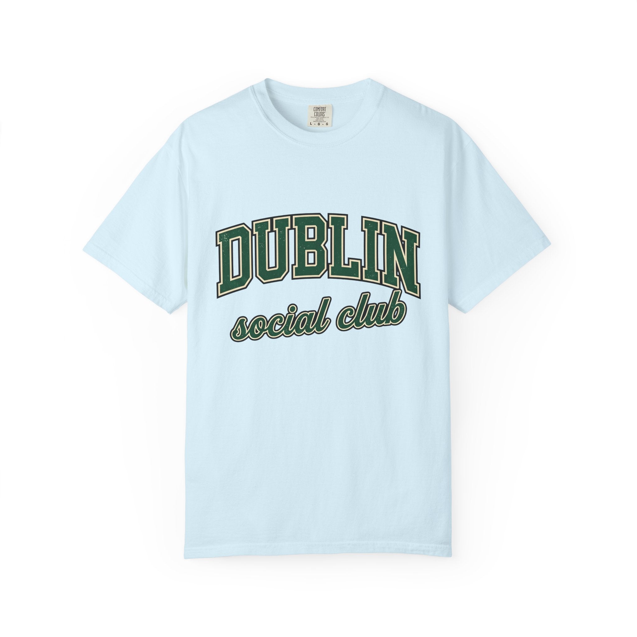 Campus Varsity Font Shirt St Patrick's Day Celtic Gift Women Nostalgic Tee Lettering T-Shirt Shamrock Fan Vintage Tshirt Celtic Design