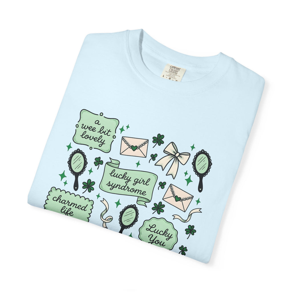 Shamrock Art Shirt St Patrick's Day Prosperity Gift Women Line Art Tee Clover T-Shirt St Patricks Fan Illustration Graphic Antique Bow Tie
