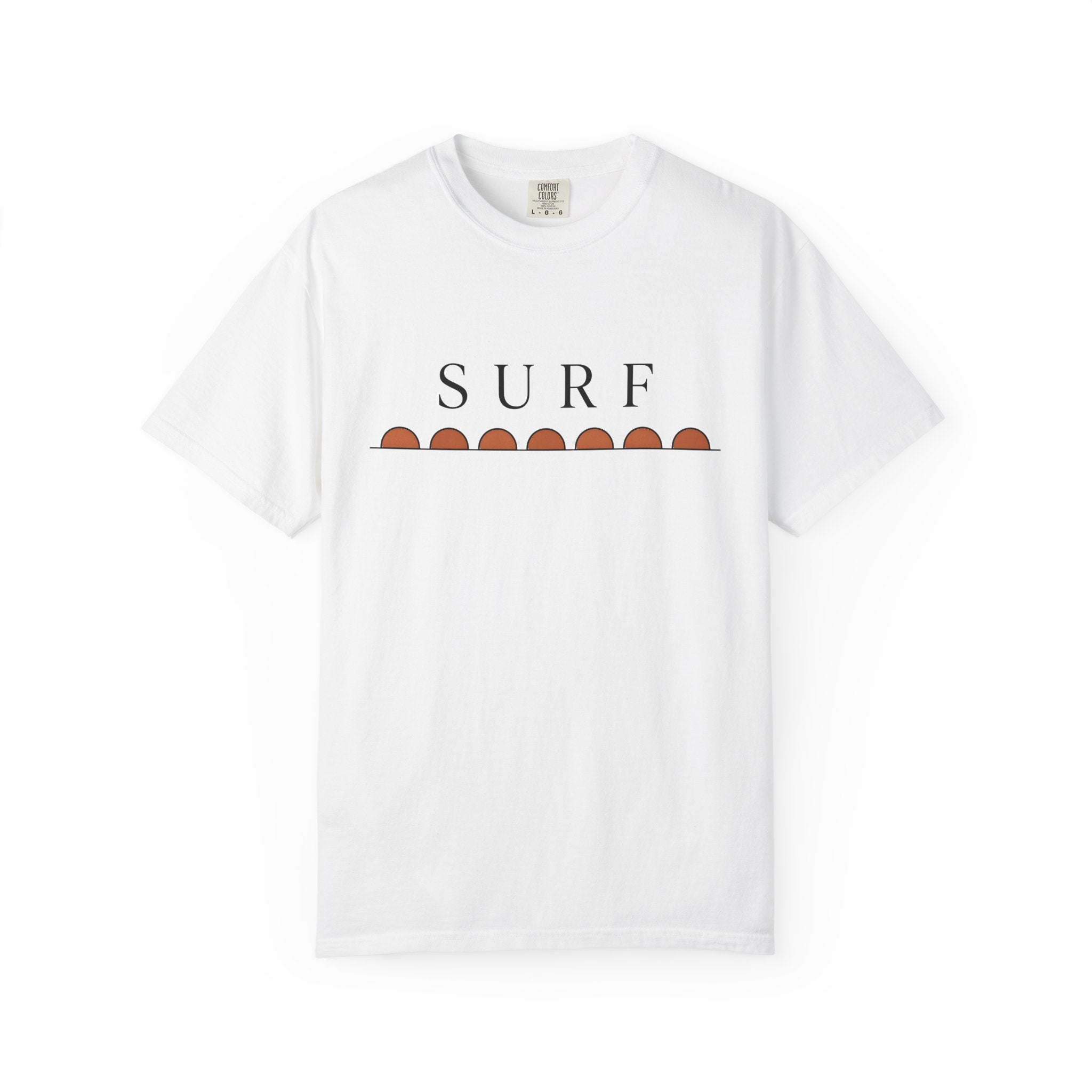 Wave Graphic Shirt Surfing Beach Gift Women Minimalist Tee Wave T-Shirt Surfer Fan Coastal Graphic Design Modern Sunset Tshirt