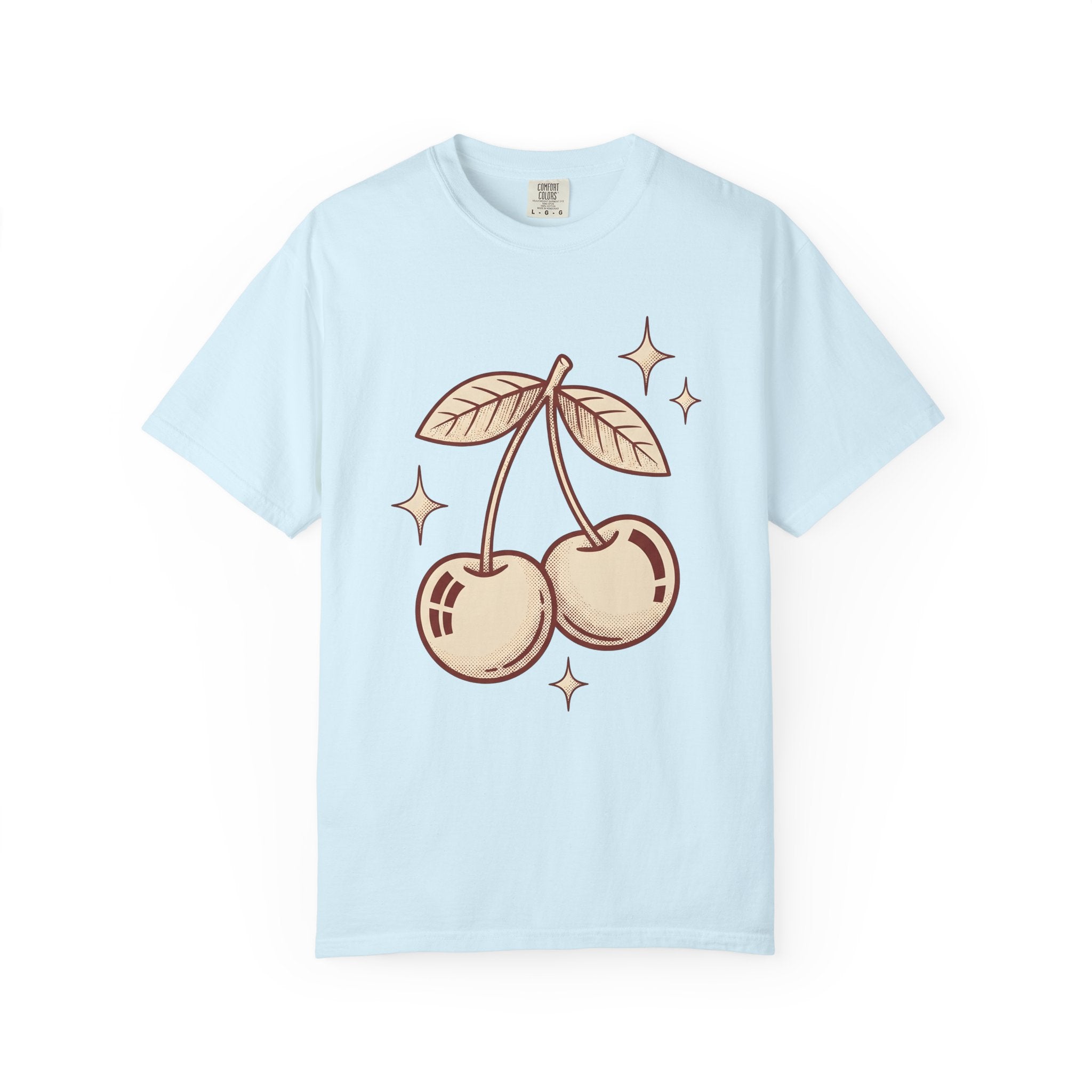Cherry Berry Shirt Fruit Style Gift Women Classic Tee Berry T-Shirt Fruit Fan Vintage Tshirt Fashion Graphic Old School Sparkles Tshirt