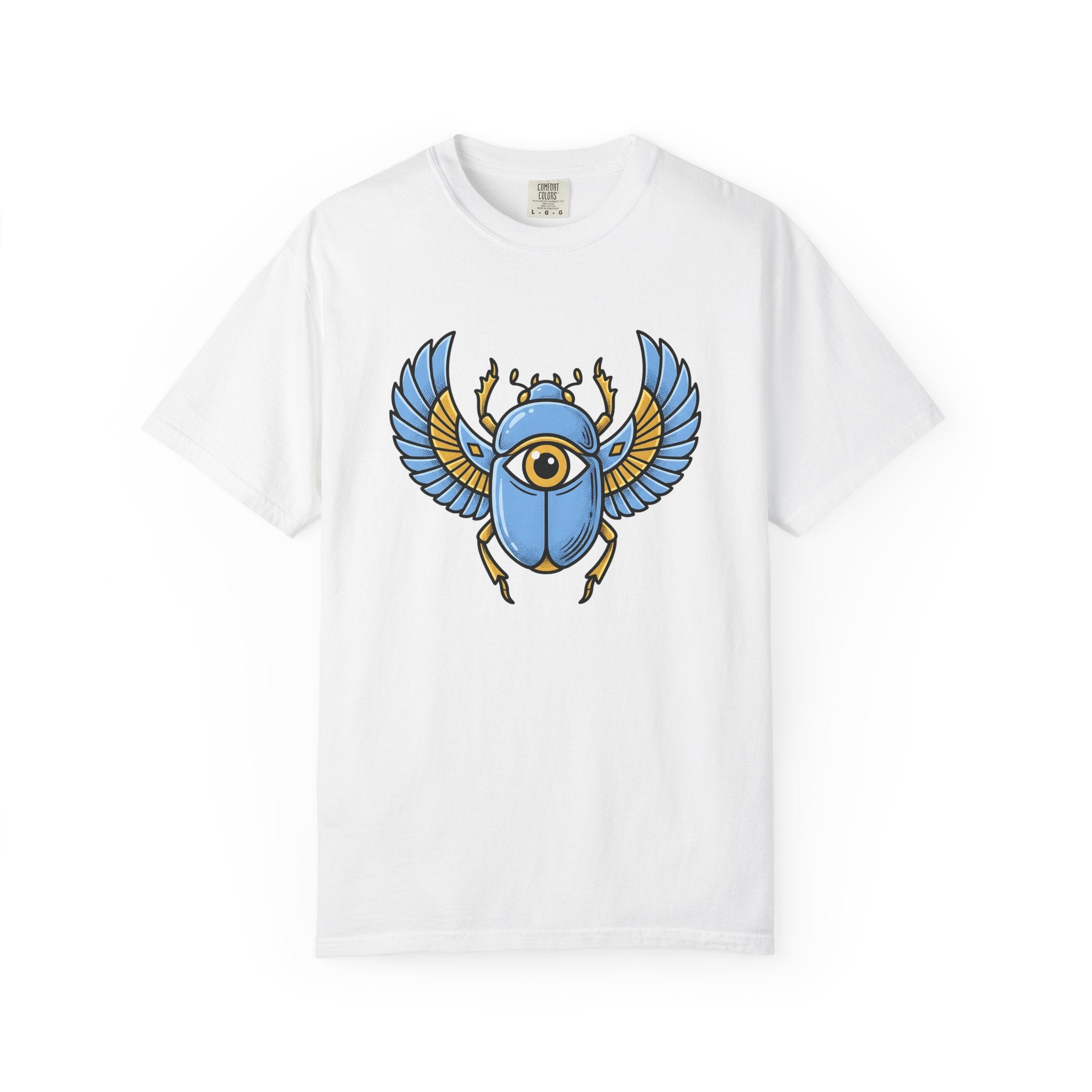 Beetle Shirt Boho Chic Occult Gift Women Line Art Tee Bug T-Shirt Bohemian Fan Minimalist Tshirt Mystic Graphic Hand Drawn Eye Tshirt