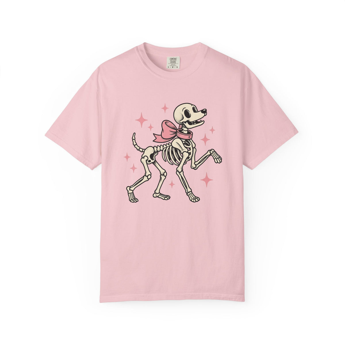 Dog Skeleton Shirt Halloween Dog Unisex Gift Cartoon Tee Skeleton T-Shirt Spooky