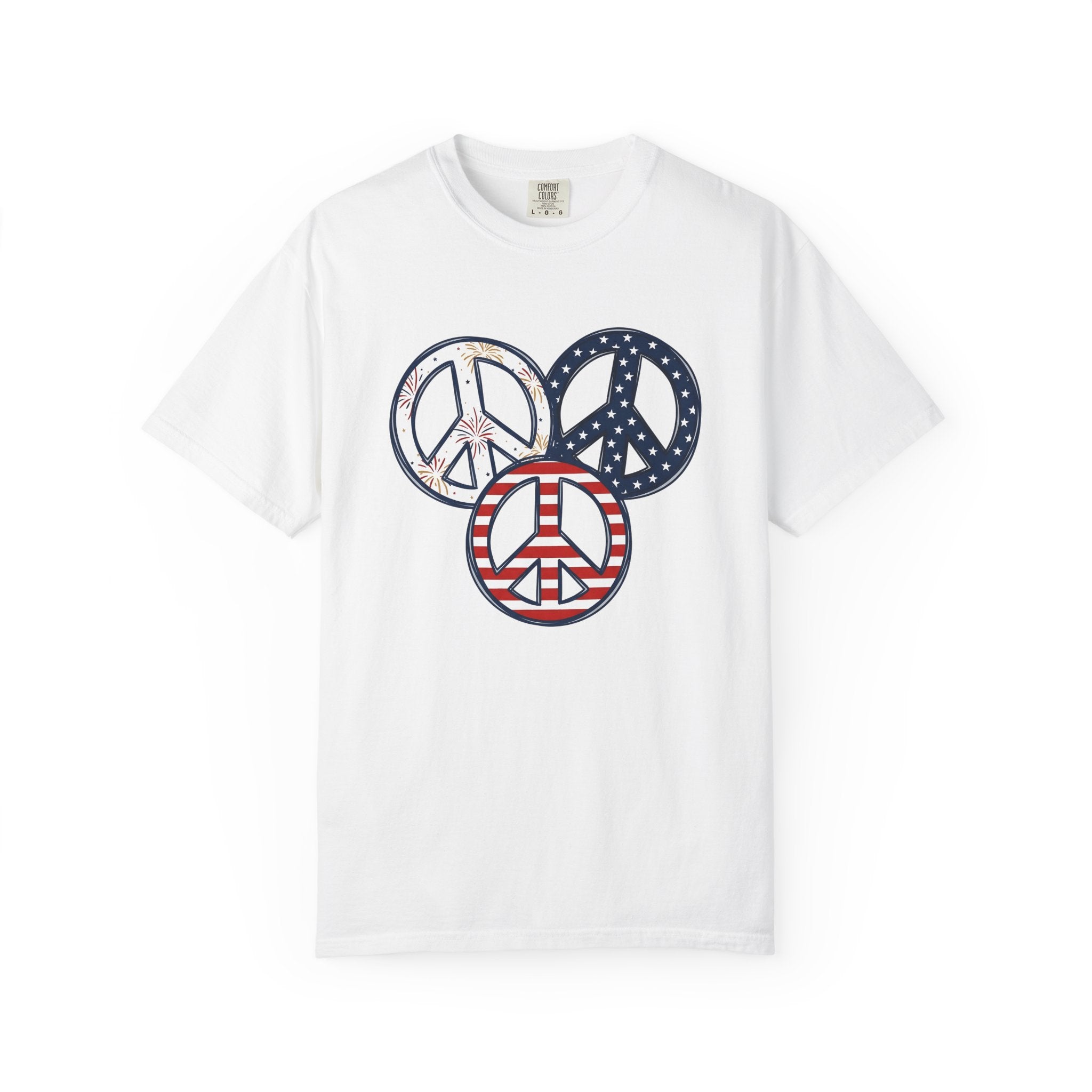 Peace Gesture Shirt America Event Gift Women Stars And Stripes Tee Hand Sign T-Shirt American Fan Patriotic Tshirt Festival Graphic Heritage