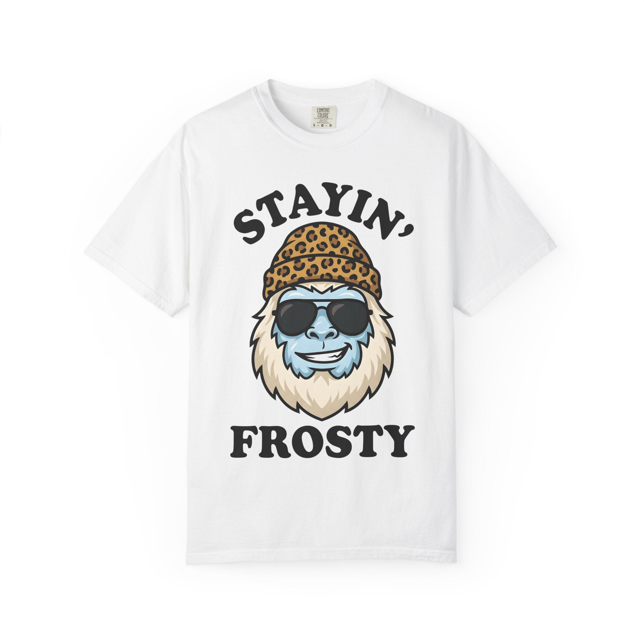 Snow Monster Face Shirt Christmas Holiday Gift Women Caricature Tee Yeti T-Shirt Christmas Fan Cartoon Tshirt Seasonal Graphic Nostalgic