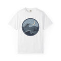 Coastal Waves Shirt Ocean Space Gift Women Rustic Tee Surf T-Shirt Sea Fan Vintage Tshirt Galaxy Graphic Traditional Moon Phase Tshirt