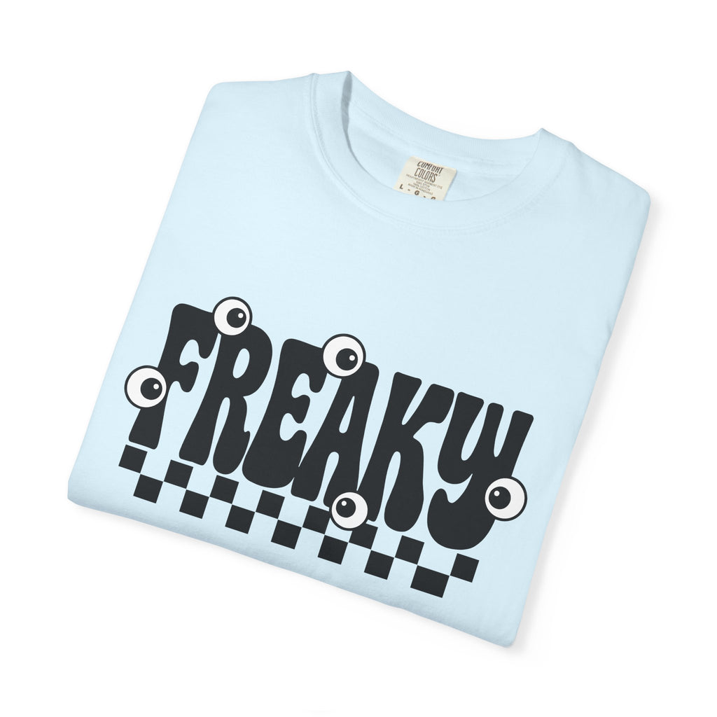 Monster Eyes Shirt Halloween Spooky Gift Women Bold Tee Eyeballs T-Shirt Horror Fan Creepy Tshirt Creepy Graphic Retro Checkerboard Tshirt