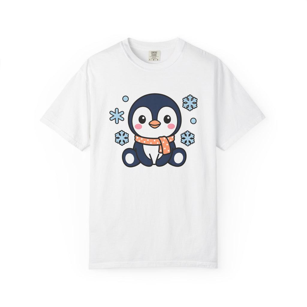 Penguin Drawing Shirt Animals Snow Gift Women Adorable Tee Pinguin T-Shirt Wildlife Fan Creature Tshirt Winter Graphic Animated Frost