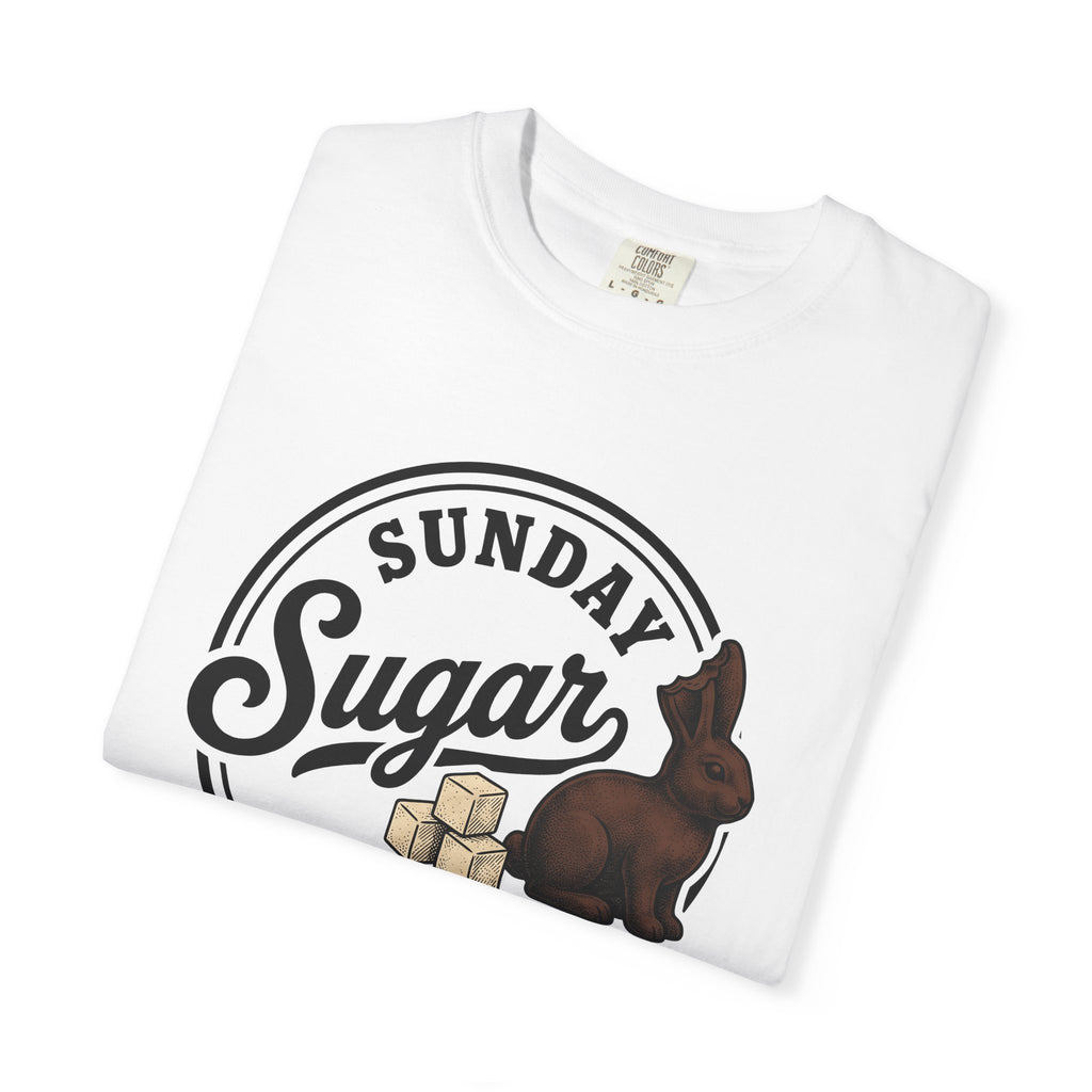 Chocolate Rabbit Shirt Easter Sweets Gift Women Retro Tee Bunny T-Shirt Easter Fan Chocolate Tshirt Vintage Tshirt Candy Graphic Hand Drawn