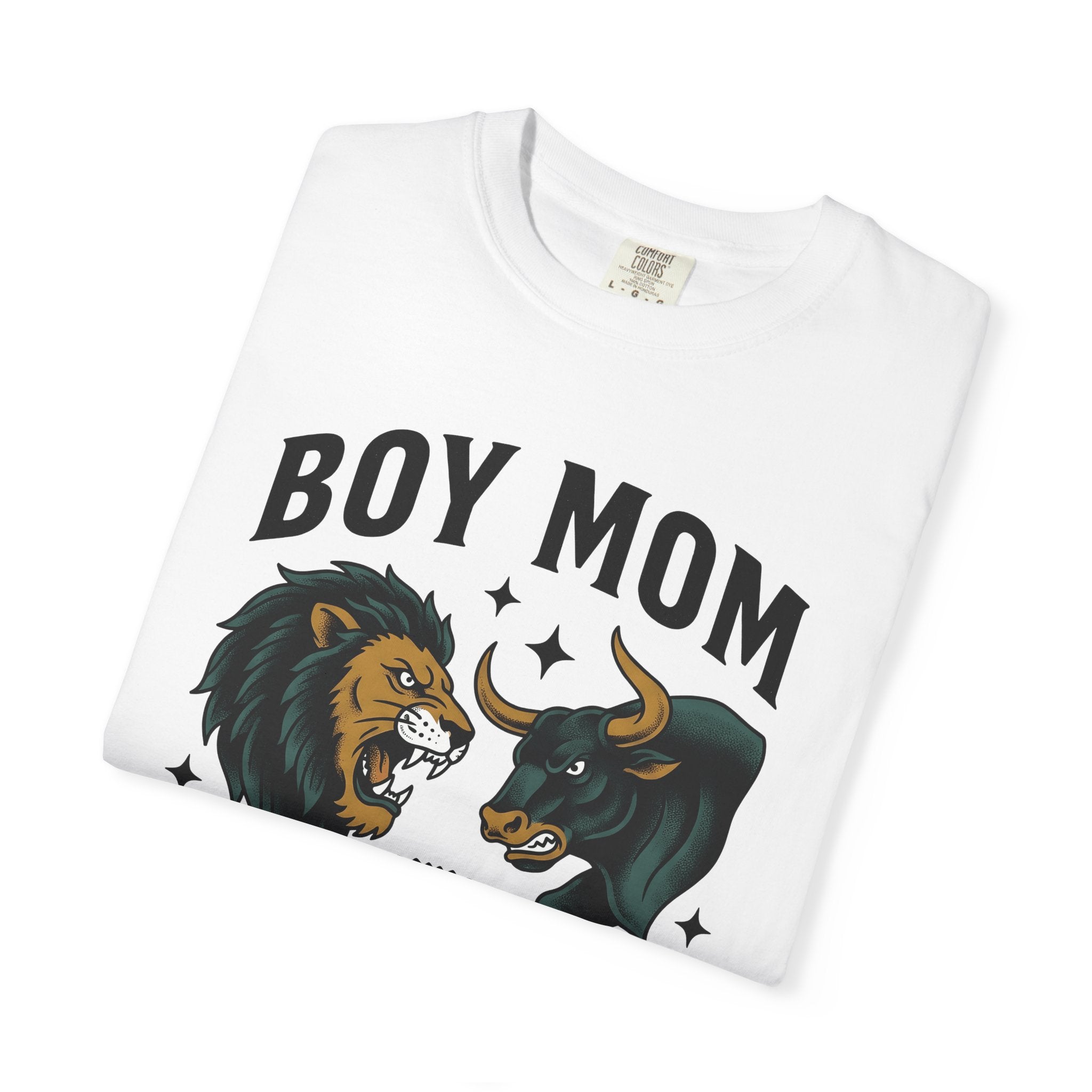 Lion Bull Illustration Shirt Animals & Flowers Mama Gift Women Hand Drawn Tee Lion T-Shirt Wildlife Fan Lion Drawing Tshirt Mom Graphic