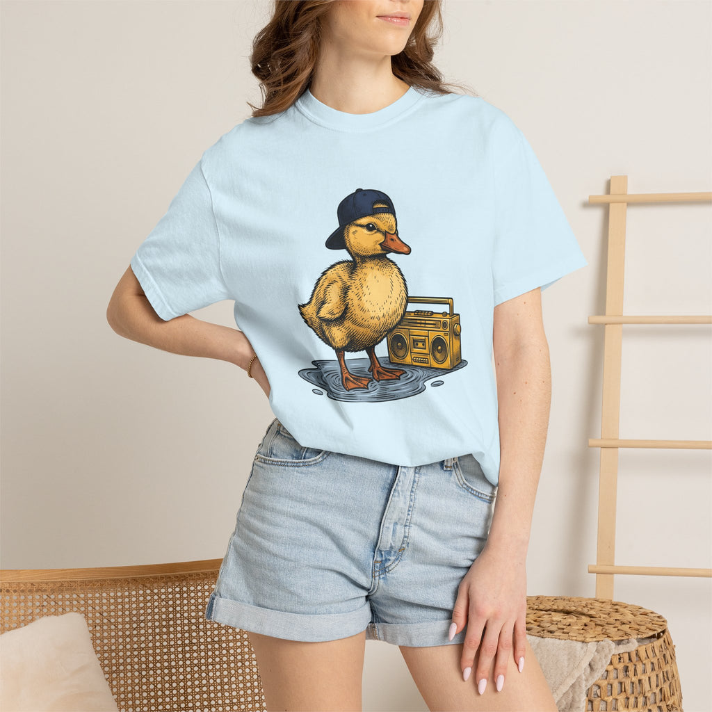 Duck Graphic Shirt Easter Animal Gift Women Vintage Tee Duck T-Shirt Easter Fan Fowl Graphic Retro Tshirt Creature Illustration Hand Drawn
