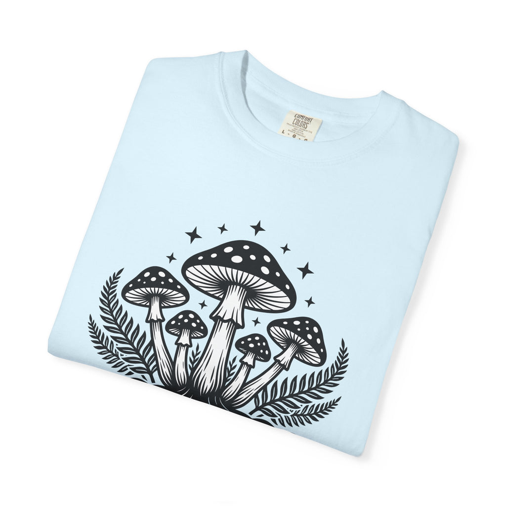 Mushroom Group Shirt Boho Chic Outdoors Gift Women Gypsy Tee Fungus T-Shirt Bohemian Fan Tribal Tshirt Nature Graphic Retro Leaf Tshirt