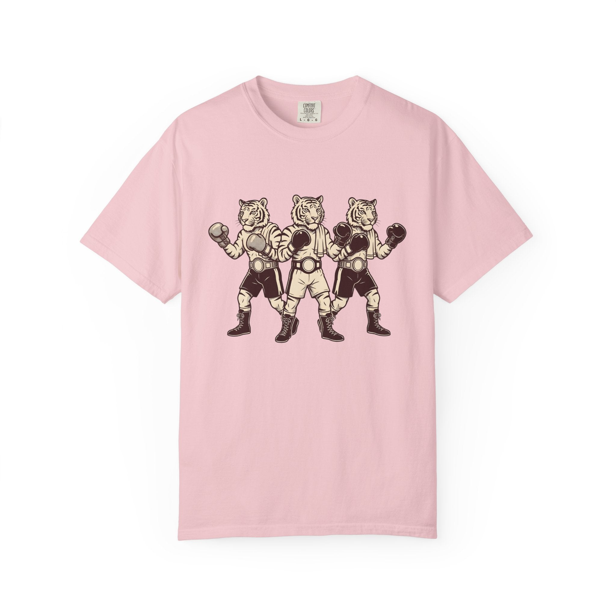 Boxing Cat Shirt Sports Creatures Gift Women Nostalgic Tee Fighting Cat T-Shirt Athlete Fan Boxer Graphic Creature Graphic Outline Sparring