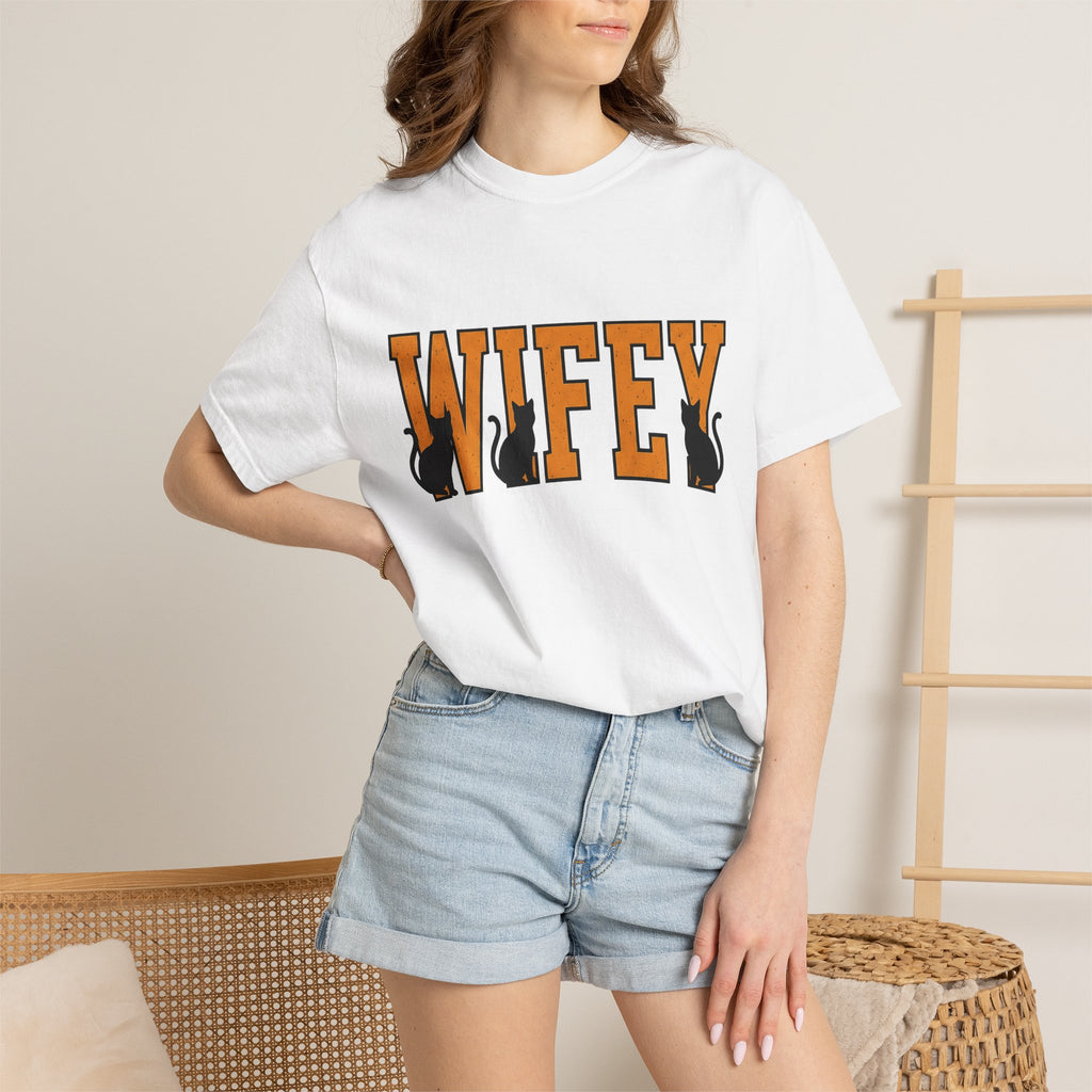 Black Cat Illustration Shirt Halloween Animal Gift Women Graphic Tee Cat T-Shirt Horror Fan Kitty Tshirt Creature Graphic Classic Outline