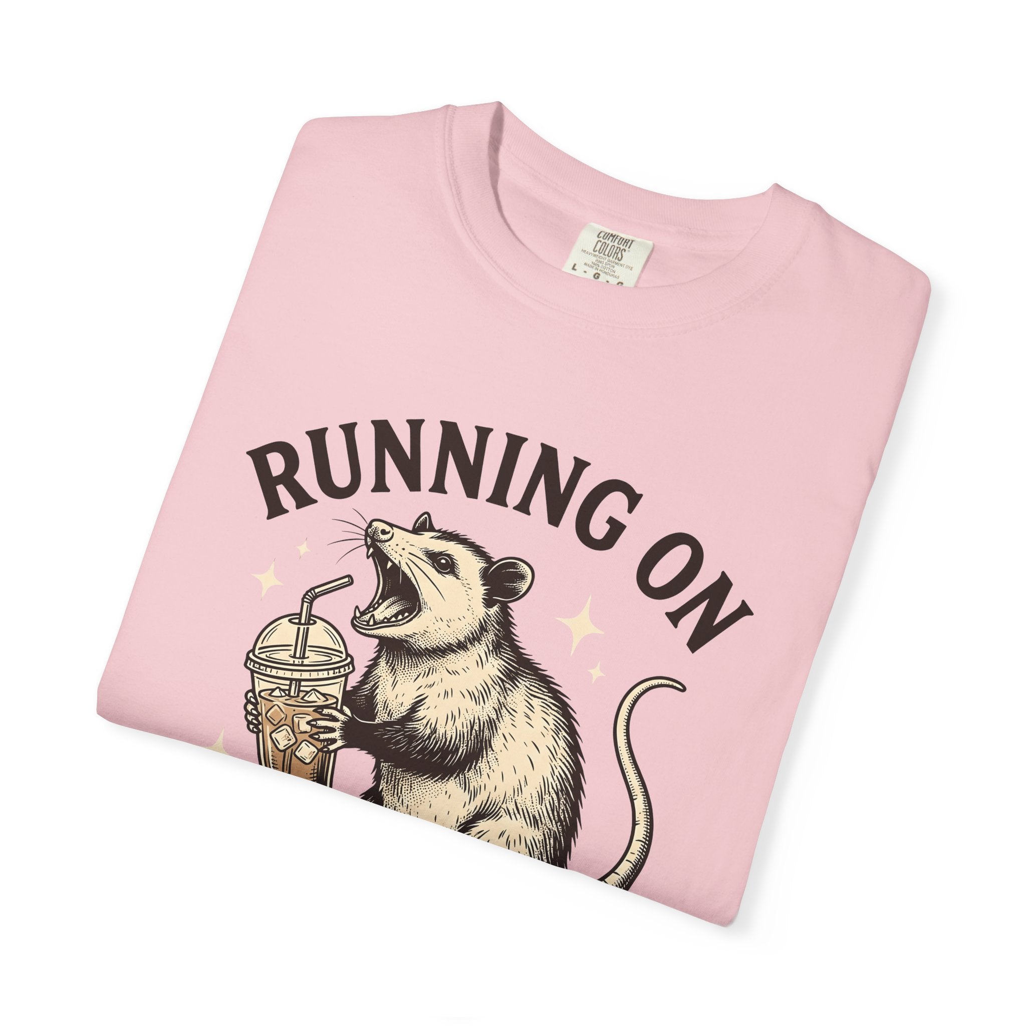 Possum Cafe Shirt Coffee Creatures Gift Women Antique Tee Opossum T-Shirt Coffee Fan Vintage Tshirt Animal Graphic Doodle Twinkle Tshirt
