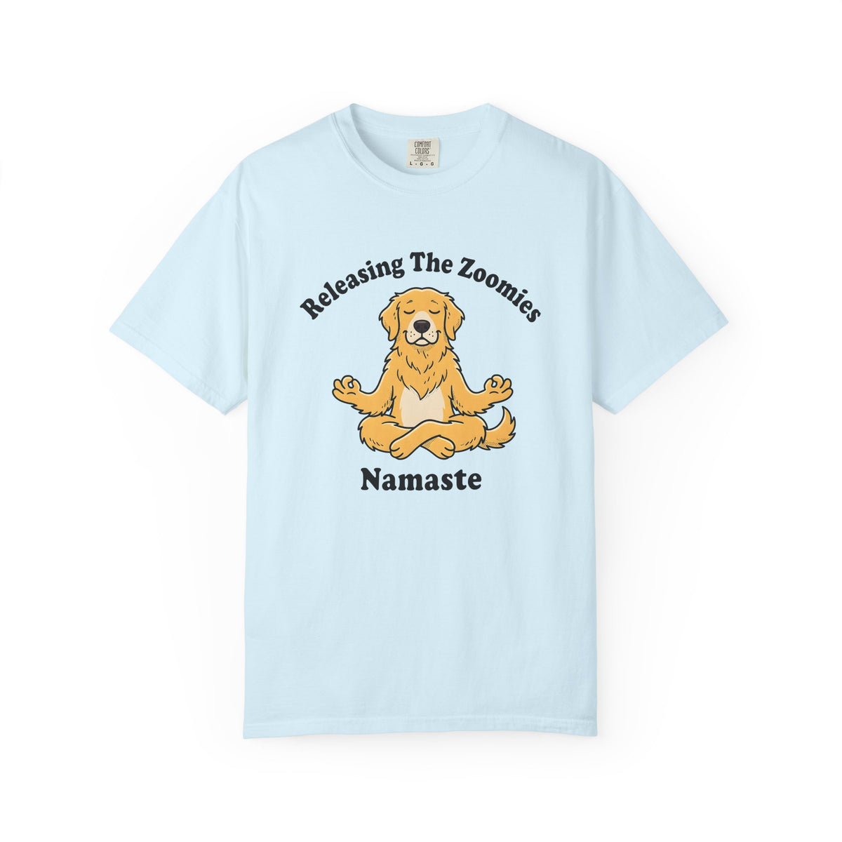 Zen Dog Shirt Yoga Fitness Unisex Gift Illustration Tee Puppy T-Shirt Fitness