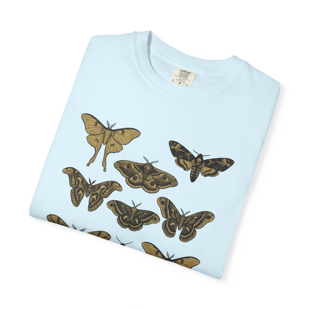 Moth Design Shirt Animals Environment Gift Women Sketch Tee Moth T-Shirt Wildlife Fan Insect Tshirt Eco Graphic Cartoon Butterfly Tshirt
