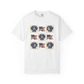 Dachshund Dog Shirt Dog Patriotic Gift Women Vintage Tee Wiener Dog T-Shirt Dog Fan Doodle Tshirt Star Spangled Graphic Retro American Flag