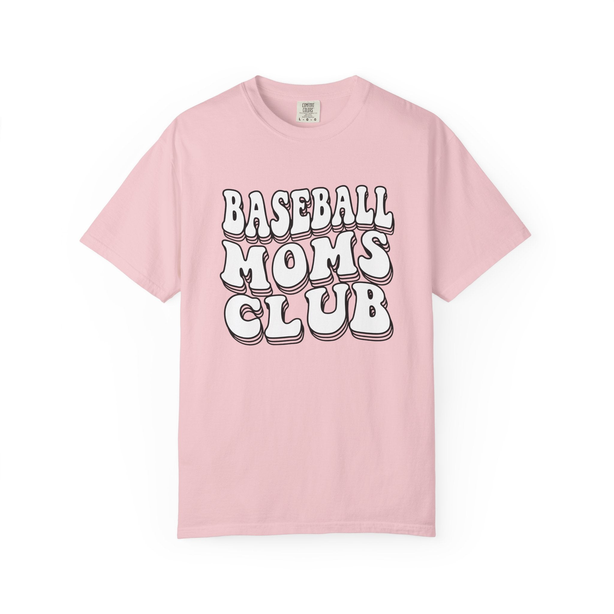 Bold Text Graphic Shirt Baseball Moms Sports Gift Women Retro Tee Graphic T-Shirt Baseball Mom Fan Distressed Tshirt Athletic Design Graphic