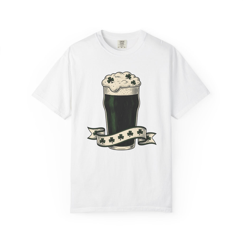 Beer Stein Shirt St Patrick's Day Brew Gift Women Antique Tee Mug T-Shirt Irish Fan Vintage Tshirt Brewery Graphic Cartoon Lucky Clover