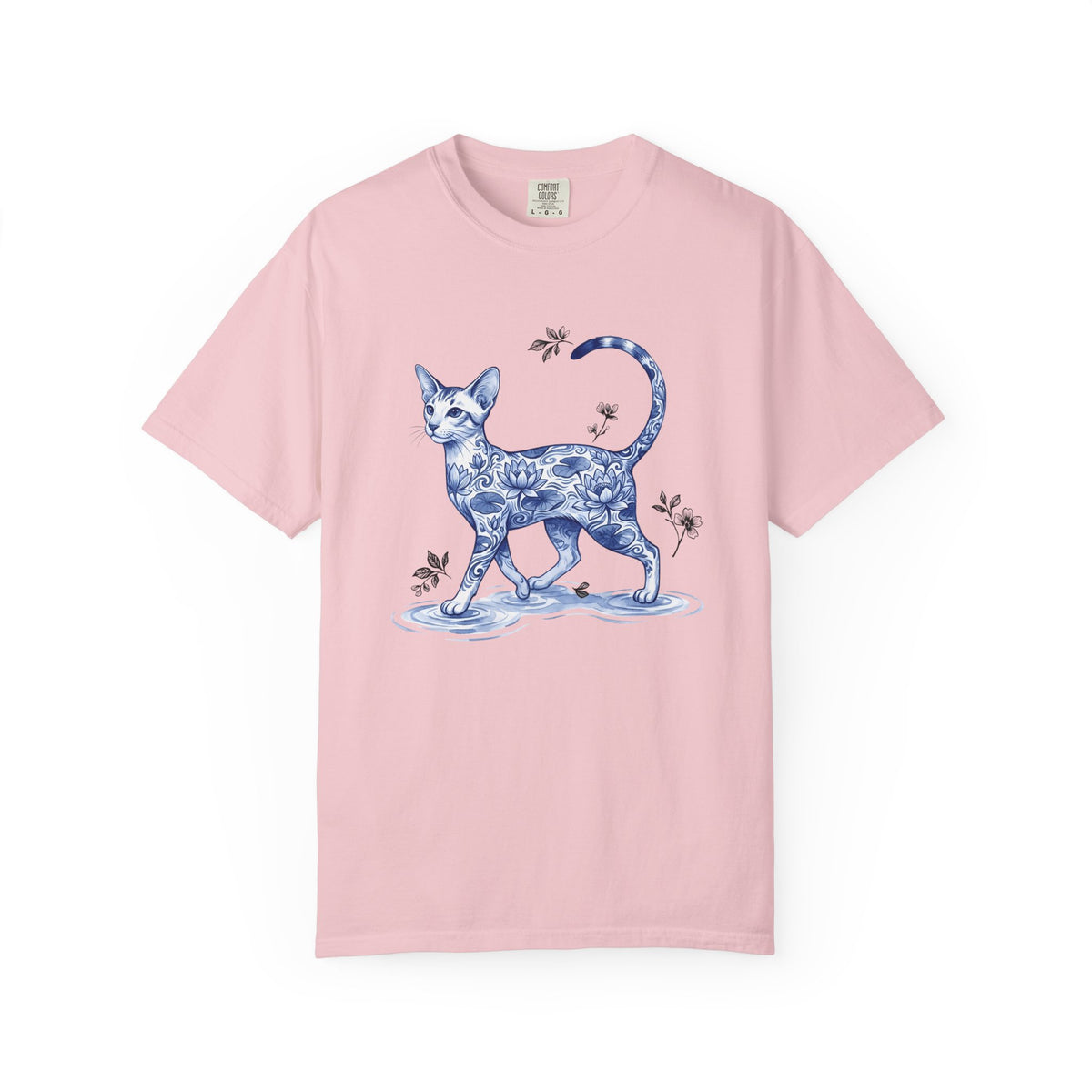 Flower Cat Shirt Cat Flower Unisex Gift Floral Tee Kitty T-Shirt Cat Fan Fancy