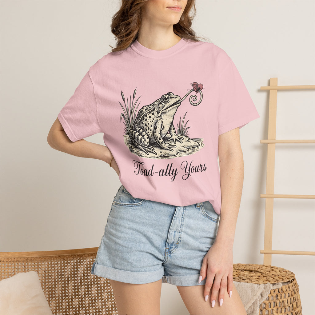 Frog Illustration Shirt St. Valentines Day Pet Gift Women Retro Tee Toad T-Shirt Valentine Fan Vintage Tshirt Animal Graphic Sketch Love