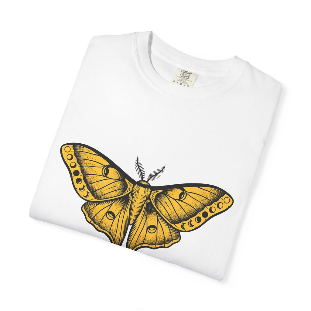 Night Moth Shirt Boho Chic Wildlife Gift Women Sketch Tee Moth T-Shirt Bohemian Fan Illustrated Tshirt Wildlife Graphic Hand Drawn Moon