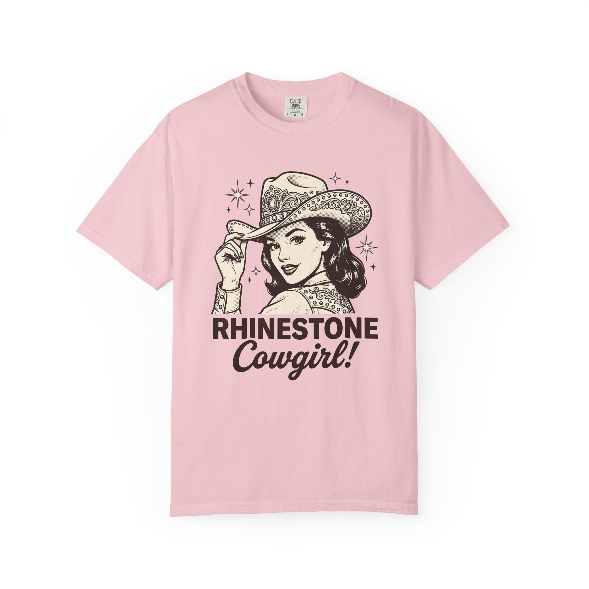 Cowgirl Portrait Shirt Cowgirl Western Gift Women Vintage Tee Cowgirl T-Shirt Rodeo Fan Rustic Tshirt Country Graphic Retro Stars Tshirt