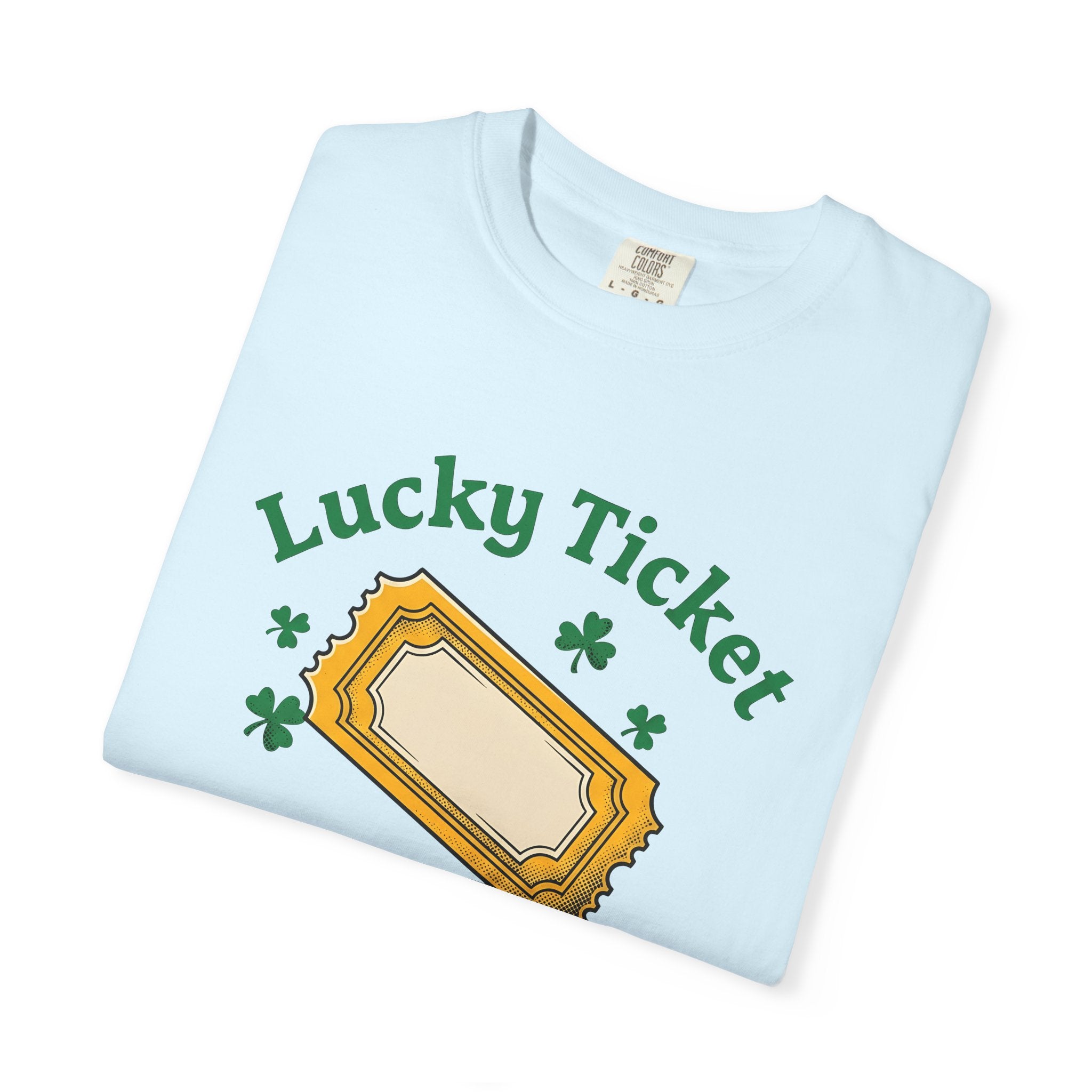 Lottery Ticket Shirt St Patrick's Day Fortune Gift Women Rustic Tee Raffle T-Shirt Irish Fan Lucky Tshirt Prosperity Graphic Antique Clover