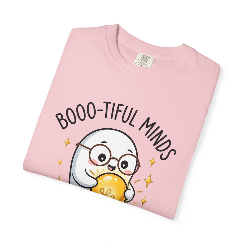 Spooky Specs Shirt Teachers Harvest Gift Women Chibi Tee Eyeglasses T-Shirt Educator Enthusiast Cartoon Tshirt Autumn Graphic Animation Bulb
