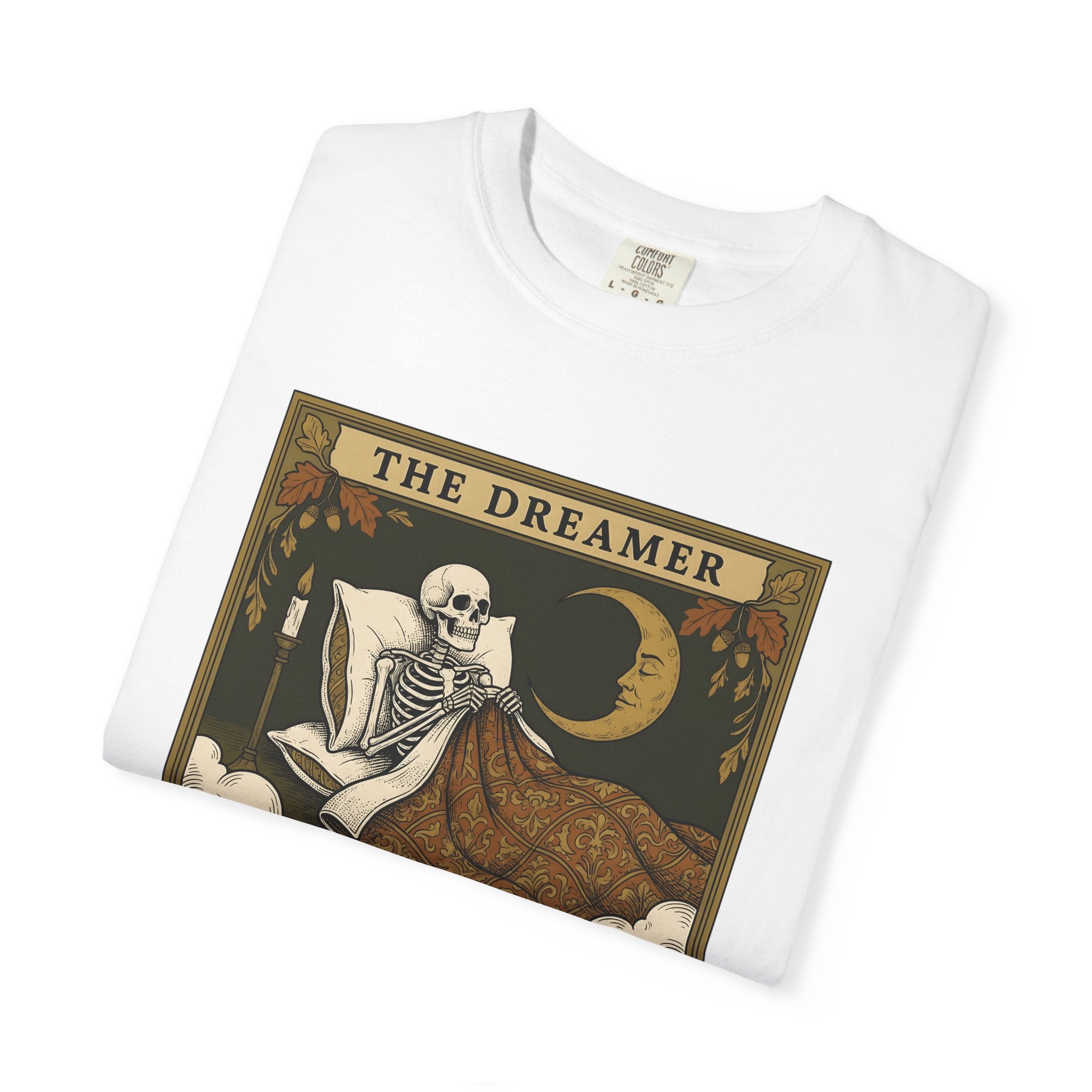 Skeleton Bed Shirt Boho Chic Gothic Gift Women Vintage Tee Bedframe T-Shirt Bohemian Fan Retro Tshirt Dark Graphic Boho Crescent Moon Tshirt