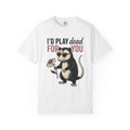 Possum Graphic Shirt St. Valentines Day Animal Gift Women Vintage Tee Opossum T-Shirt Valentine Fan Retro Tshirt Creature Graphic Hand Drawn