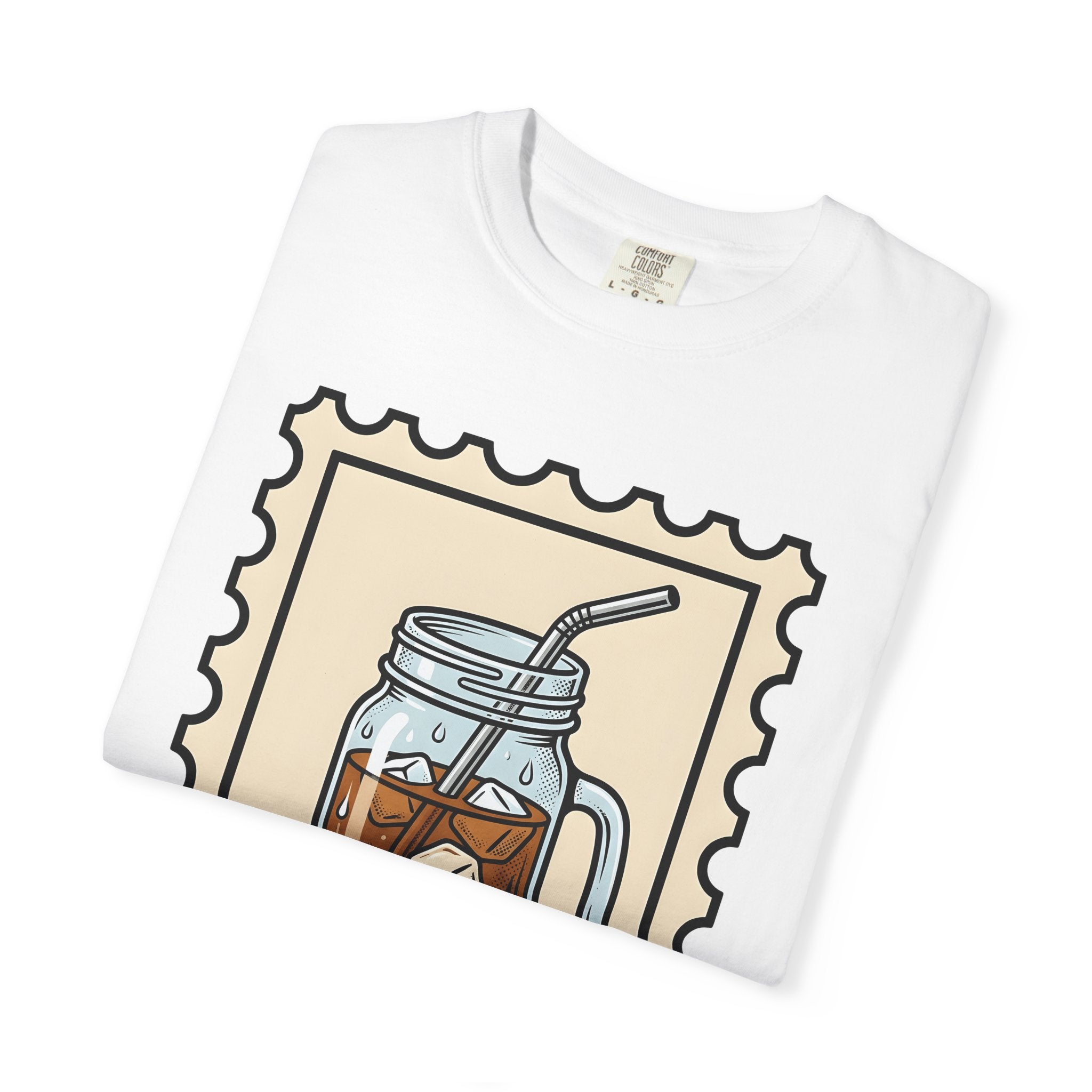 Iced Latte Glass Shirt Coffee Cooking Gift Women Farmhouse Tee Coffee Mug T-Shirt Coffee Fan Latte Art Tshirt Baking Graphic Traditional