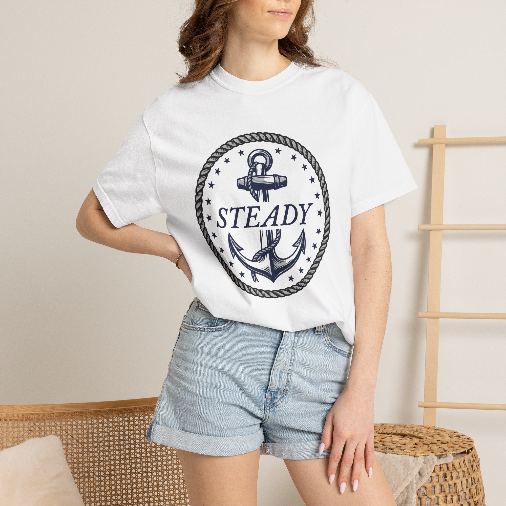Anchor Twine Shirt America Freedom Gift Women Old School Tee Rope T-Shirt Patriot Fan Nautical Tshirt Liberty Graphic Seafaring Star Symbols
